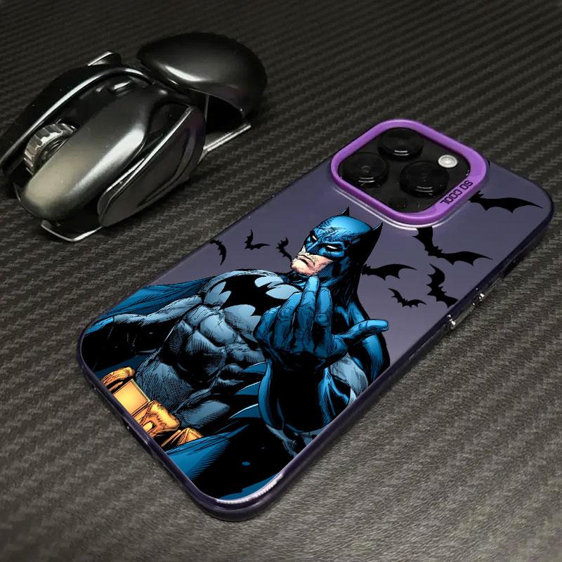 Cool B-Bats-man Logo Hero Phone Case For iPhone 11 12 13 14 15 16 17 Pro Max 16e 17E 17 Air Plus 13 Mini Shockproof Fundas Cover