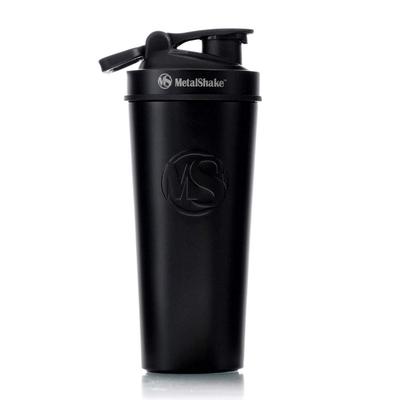 Bouteille d'eau métallique à shaker 900 ml Gobelet shaker à protéines 24 heures de stockage au froid 6 heures de stockage au chaud Shaker à double verrouillage [Metal Shake]
