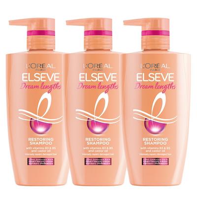 L'Oréal Paris Elseve Dram Length Shampoo Fruity Fragrance, 410ml, 3 Pcs.
