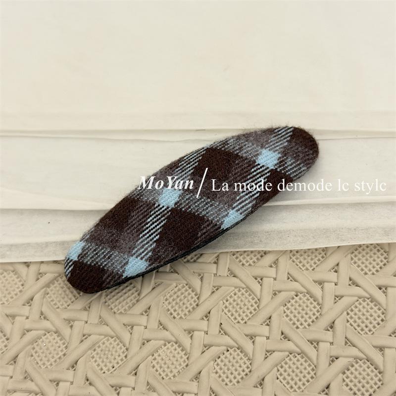 Korean Version Retro Minimalist Fabric Hair Clips for Elegant Side-parted Hair, Side-byside Hair Clips, Versatile Hair Accessories