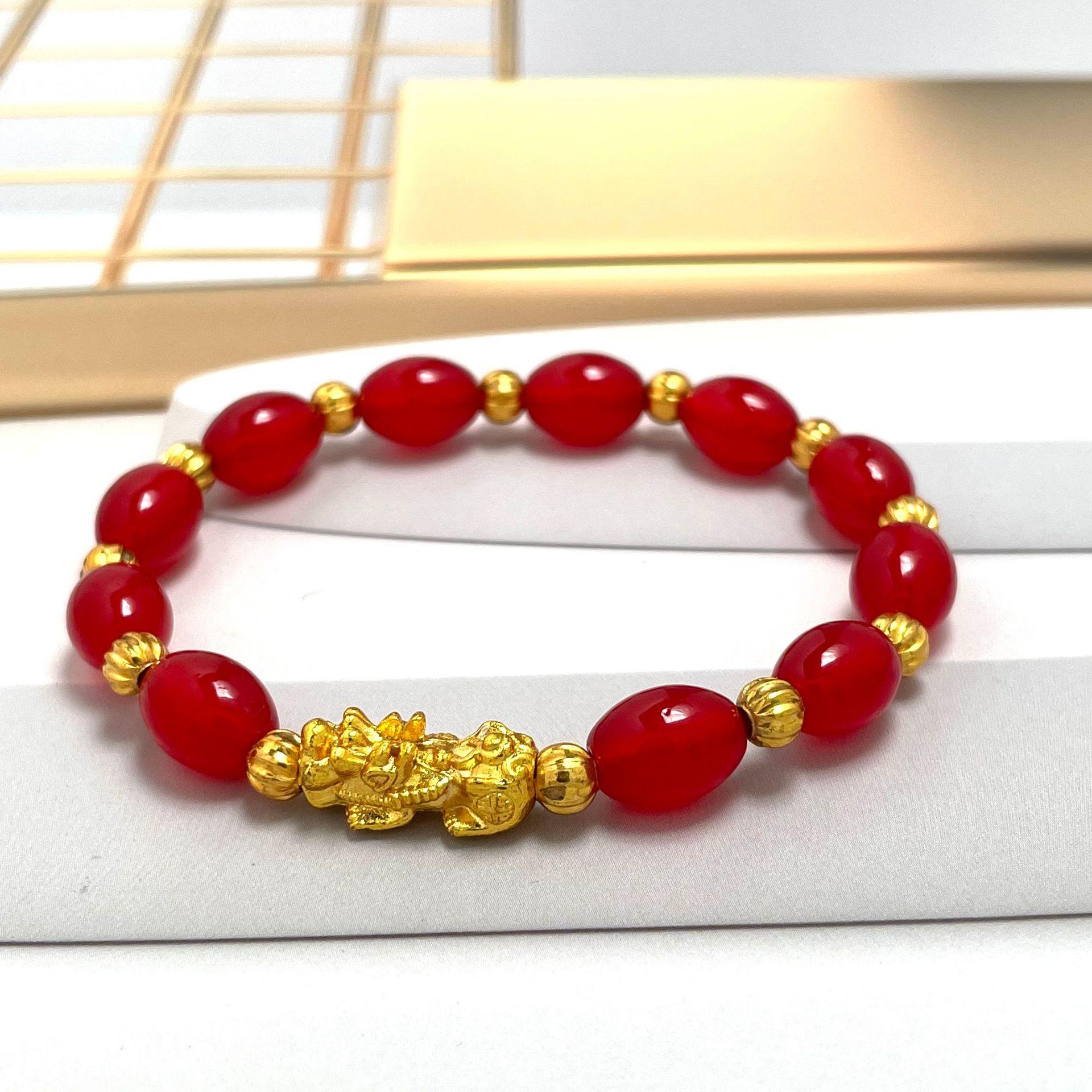 Bracciale Pixiu in giada da donna fortunata Bracciale 3d PiYao