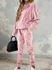 Autumn Winter New Velvet Casual Set Long Sleeve Women's Clothing