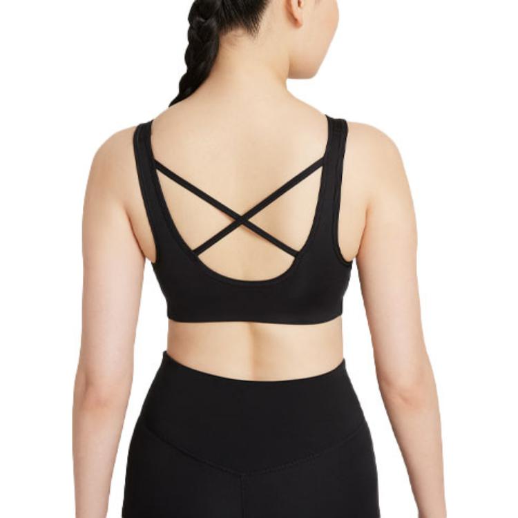 Nike Dri-FIT Swoosh Icon Clash Medium Support Breathable Sports Bra Women Sports Bra Black DC5544-010