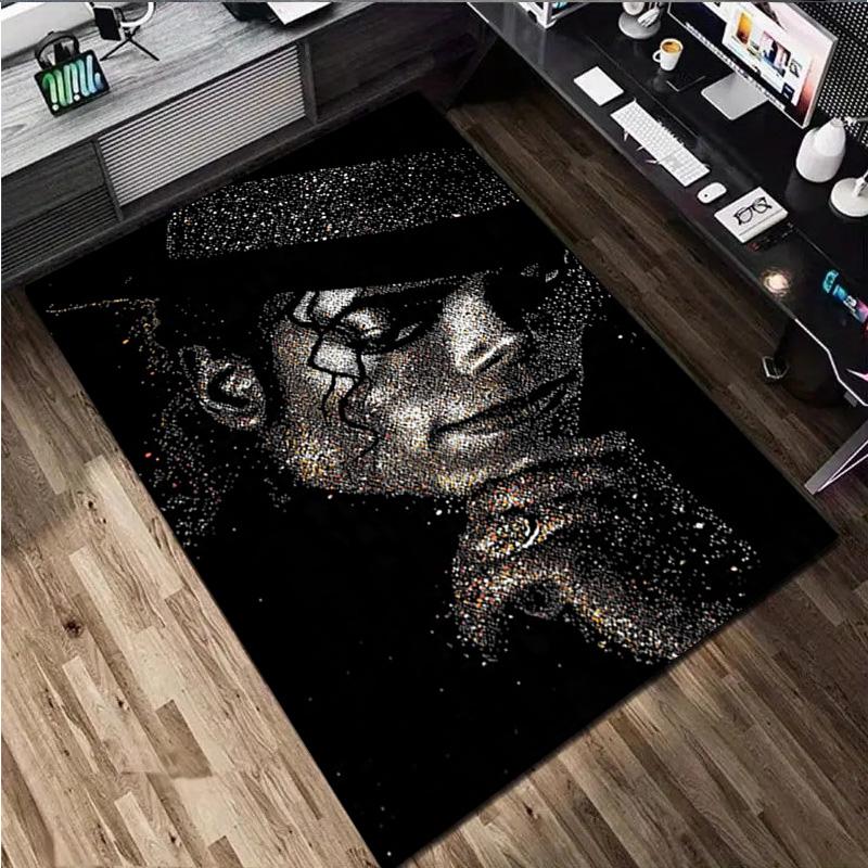 Michael Jackson Rug Carpet Office Decorative Carpet For Living Room Bedroom Door Mat Floor Rug Computer Chair Area Rug
