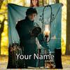 Custom Name The Count of Monte Cristo Theme Printed Blanket - Perfect for Couch, Bed, Travel & Outdoor Use | Machine Washable, Cozy & Durable.