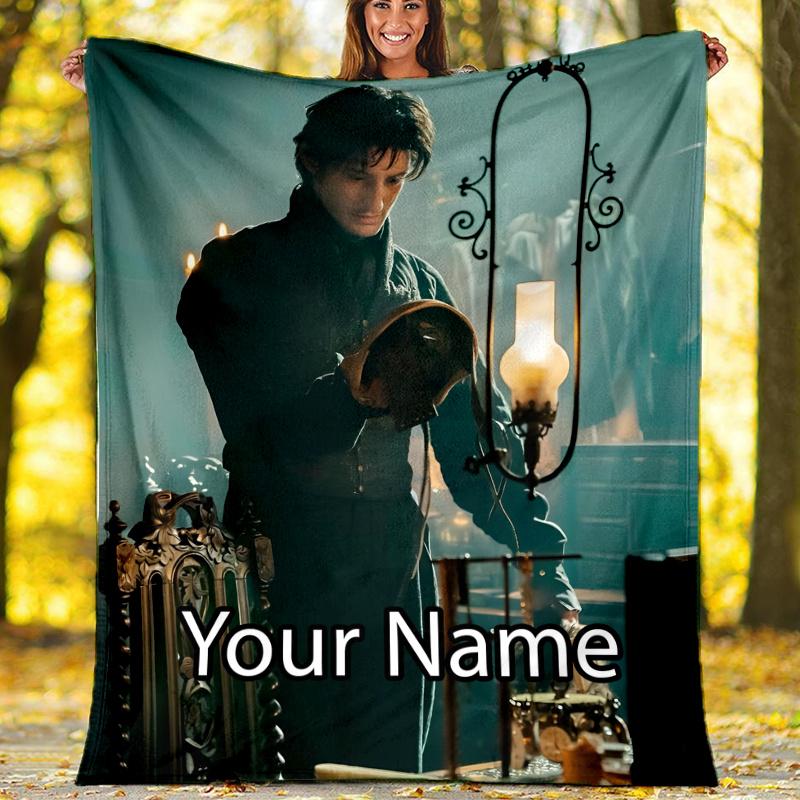 Custom Name The Count of Monte Cristo Theme Printed Blanket - Perfect for Couch, Bed, Travel & Outdoor Use | Machine Washable, Cozy & Durable.