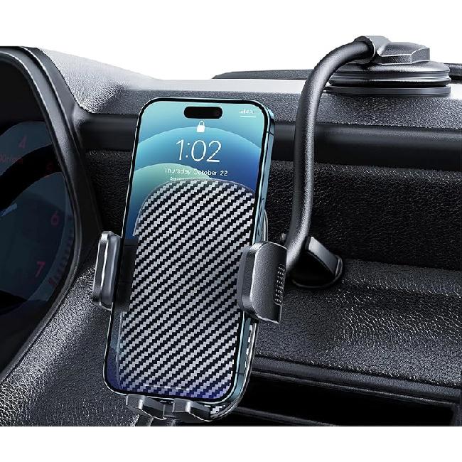 Phone Mount for Car Holders Cell Phon Holder Hands Free Phone Stand for Car Vent Automobile Mount Fit iPhone Android Smartphoe Universal Camera Mount Gooseneck