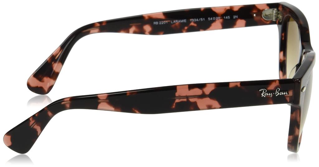 RB2201 Pink Gradient Brown Size 54 Ray-Ban Men's Sunglasses, 133451, Havana/Clear Lens,