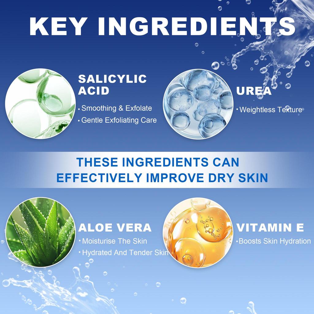 60% Urea Cream, For Rough Hands And Feet, With Vitamin E & Aloe Vera,  Enhances Radiance And Provides Deep Hydration-100G