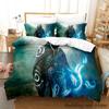 New M-Magic The Gathering Bedding Set Cartoon Anime Three-piece Set Adult Kid Bedroom Duvetcover Sets 3D Kawaii Twin Set