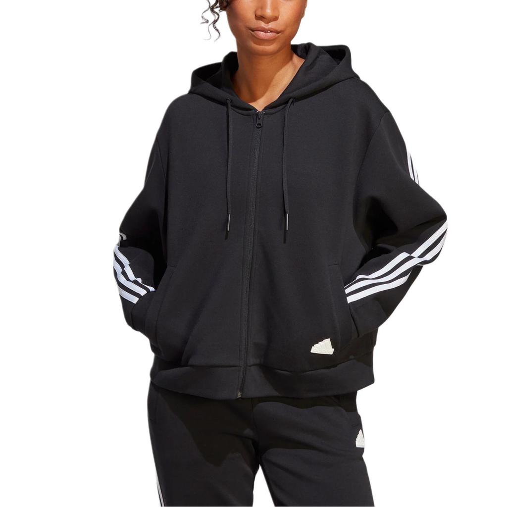adidas Women's Future Icons 3-Stripes Full-Zip Hoodie Black HT4715