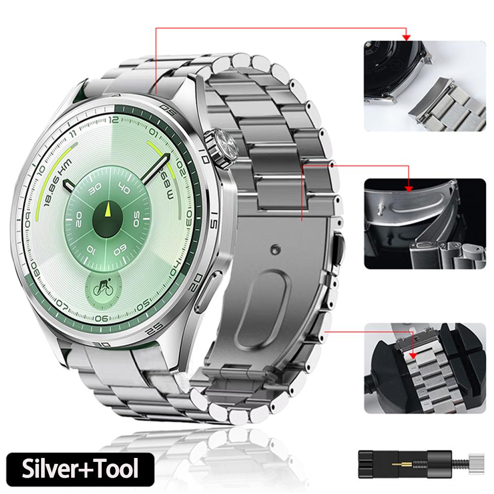 

Металлический ремешок без зазора для Huawei Watch GT6 46 мм из нержавеющей стали Оригинальный ремешок для запястья для Huawei Watch GT6/GT5/GT4 46 мм Браслет Ремень Huawei GT4 46mm