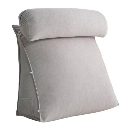 Wedge Pillow Supportive Headboard Pillow with Neck Cushion Back Leg And Knee Support Cushion for Sleeping Reading Acid Reflux