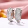 Exquisite Fashion Micro Shop Zircon U-Shaped Earrings Girl Wedding Valentine'S Day Gift Jewelry Pendant Wholesale
