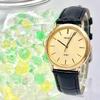 Used [New Battery] SEIKO Spirit Men's Watch Gold 5E21-6000 2D2622 New Belt