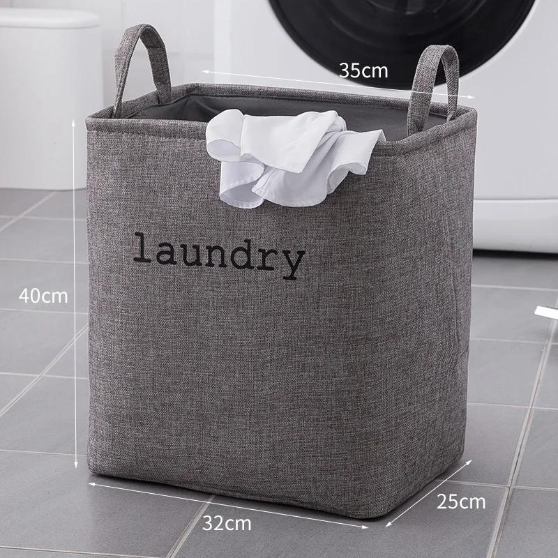 

Flexible Felt Laundry Basket Large Organizer Nordic Household Portable Laundry Basket With Folding Legs Bathroom Products