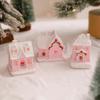LED Lighted Festival House Ornament For Children Indoor Outdoor Decoration Resin Materials Cottage Accessory