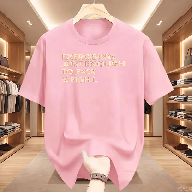 Maglietta 'Allenati Giusto' Uomo Donna Divertente Palestra Sarcastica Maglietta Allenamento Frase Fitness T-shirt Grafiche