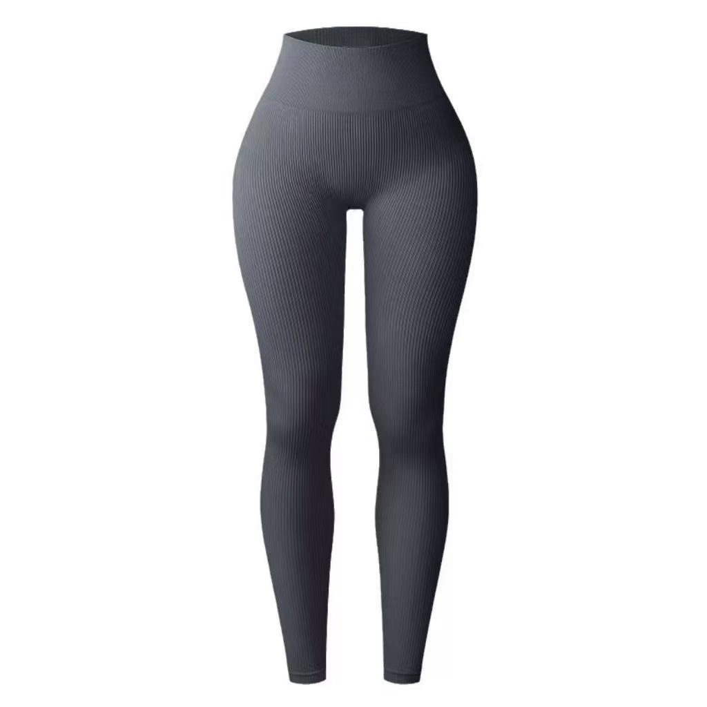 European & American High Waist Seamless Yoga Shorts - Women's Sexy, Knitted Outdoor Sports Leggings
