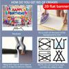 2D Flat Birthday Party Banner Polyester Photography 2D Background Cloth Flag Holiday Party Birthday Decoration
