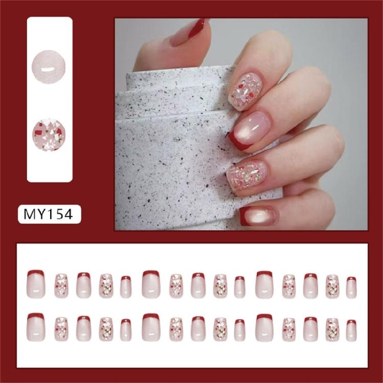 Zestaw 30 sztuk paznokci typu 'Kocie Oko' Stylowe paznokcie doczepiane Akrylowe paznokcie Przyklejane paznokcie Sztuczne paznokcie Na imprezy i uroczystości