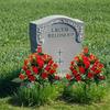 24 Artificial Cemetery Commemorative Roses Plastic Outdoor Cemetery Mourning Gifts Holiday Decoration Suitable Thanksgiving