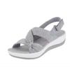 Autumn new large-size sandals women's simple fish mouth thick-soled soft-soled sandals - size 3