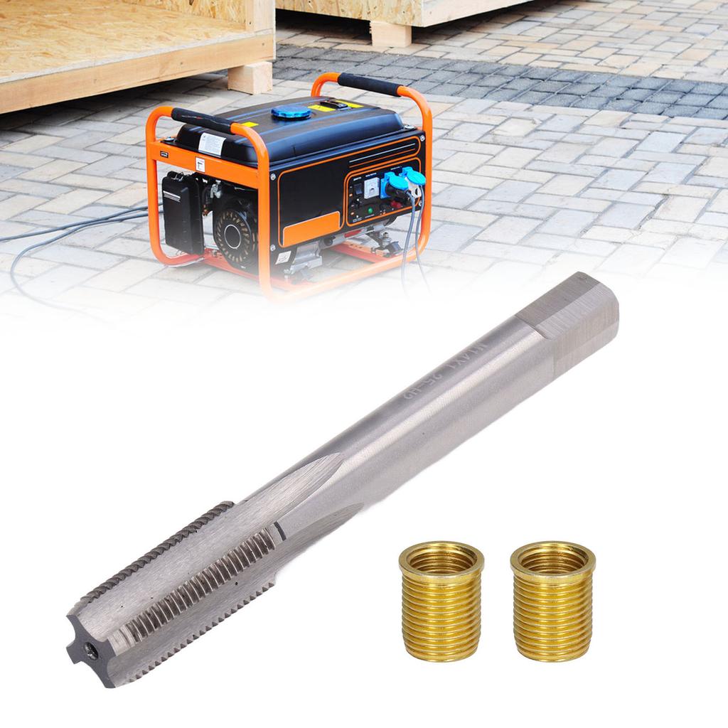 ZK20 Spark Plug Thread Hole Repair Tools Metal M12x1.25 Inserts M14x1.25 Tap 14mm Rethreaded Kit