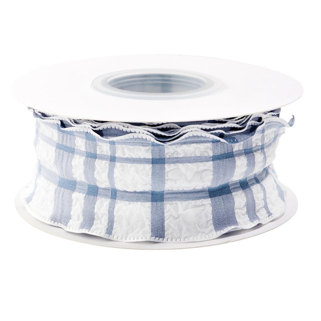 10Yards Polyester Wired Edge Ribbons Bubble Grid Crinkle Ribbon for Crafts Supplies DIY Gift Packaging Clothing Bouquet Decorate