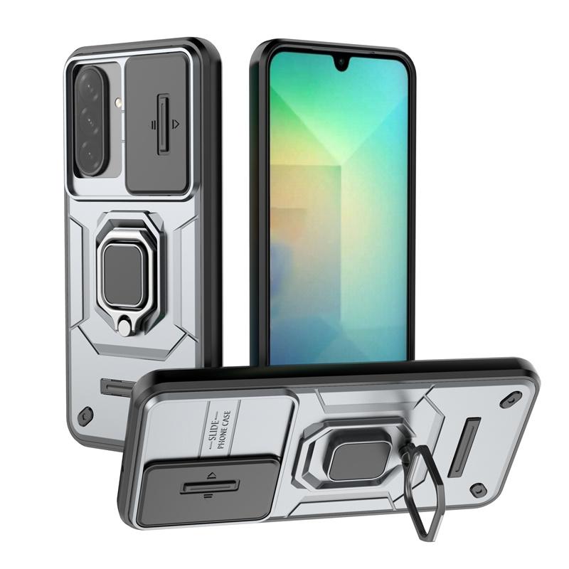For Samsung A26 Case Cover Samsung Galaxy A26 Capas New Phone Bumper Back Slide Camera Lens Ring Holder Fundas Samsung A26 A 26