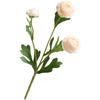 Realistic Dew Lotus Silk Flower Artificial Floral Arrangement for Home Office Wedding with Adjustable Wire 43cm