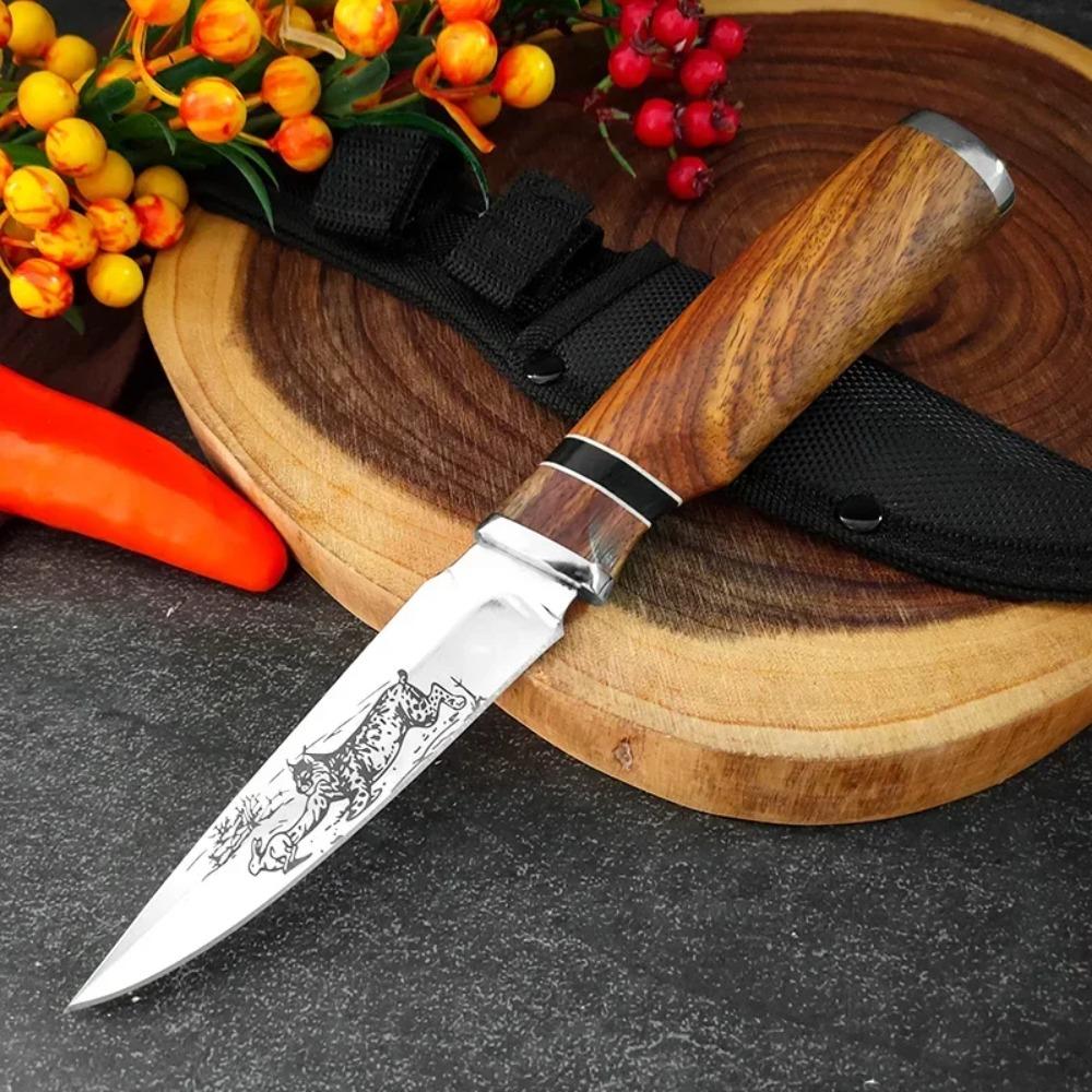 Küchenmesser Ausbeinmesser Metzgermesser Holzgriff Edelstahl Hackmesser Handgefertigt Geschmiedet Kochmesser Kochwerkzeuge Obstmesser