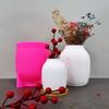 Striped Designs Silicone Vase Molds Makeup Brush Organizers Moulds Suitable for Making Flowerpot and Makeup Brush Holder