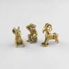 Messing-Tierstatue-Ornament Chinesisches Tierkreiszeichen Ratte Ochse Tiger Hase Drache Schlange Pferd Schaf Affe Hahn Hund Schwein Schreibtischdekoration