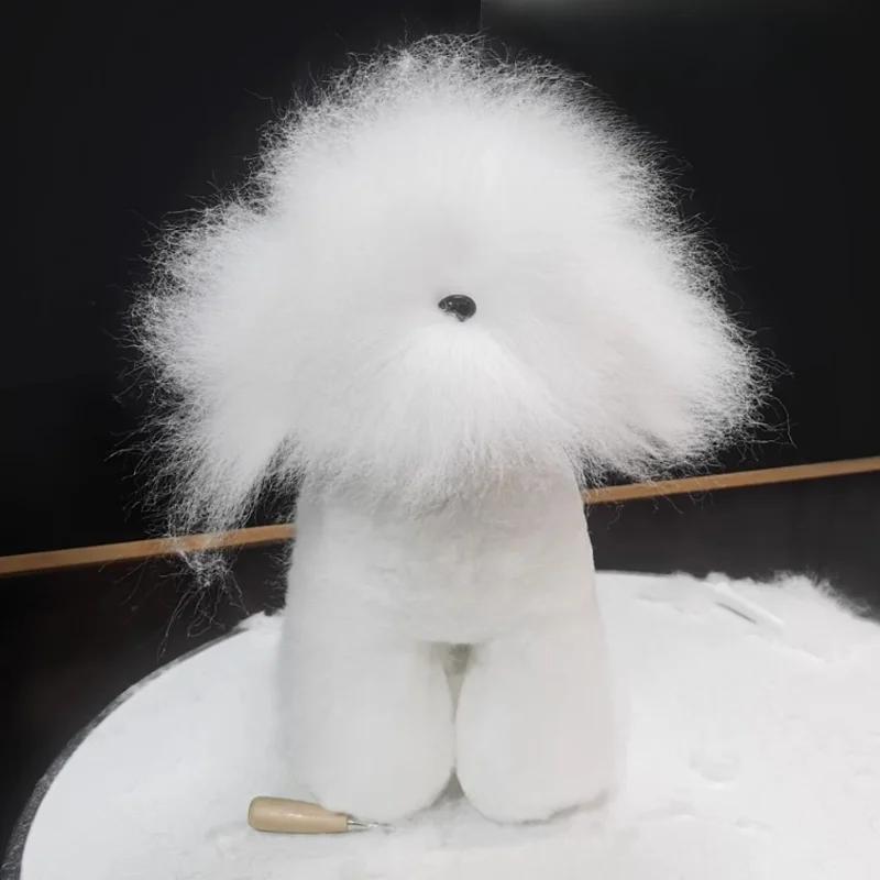 Plush Dog Model Soft Hair Practice Cutting Stuffed Animal Professional Fake Hair Petshop Products for Dogs Model Accessories