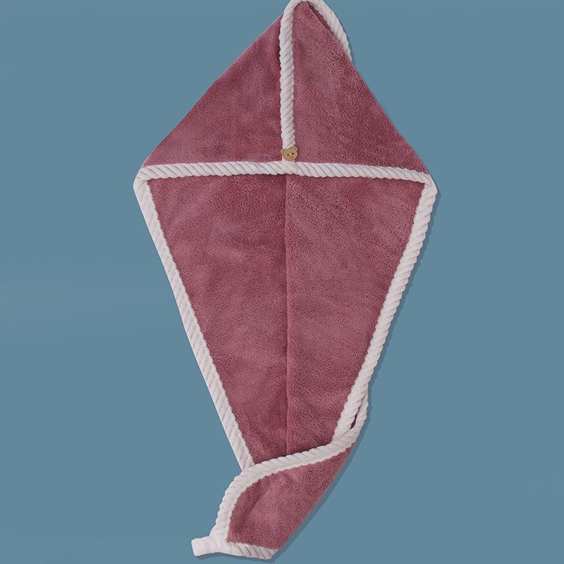 Microfiber Coral Fleece Quick-Dry Hair Wrap Towel