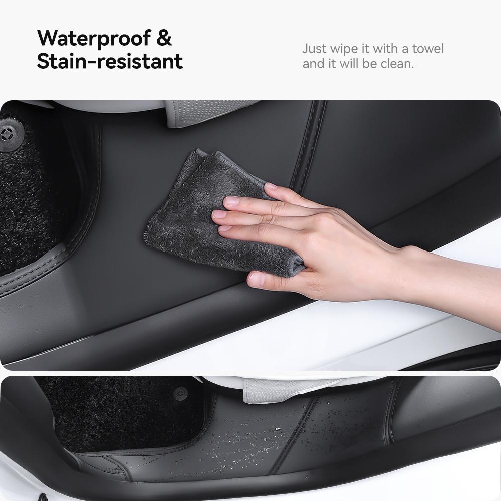 YZ For Tesla Model Y Juniper 2025 New Leather Trunk Mats Fully Surrounded Waterproof Non-Slip Liner Custom Floor Mat Accessories