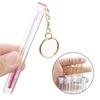 Eyelash Mascara Wands Empty Tube With Keychain Lash Spoolies Plastic Case Brush Holder