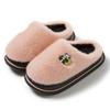 Home cotton slippers women's autumn and winter new indoor and outdoor wear thick bottom non-slip velvet warm cute fluffy slippers