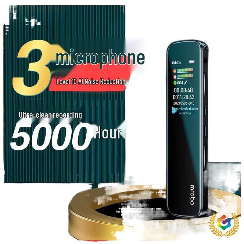 Voice Recorder for Students and Conferences - Transcribes Audio to Text