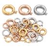 2 Stück Edelstahl Federstecker Runder Ringverschluss Haken Schnallenverbinder Für DIY Schmuckherstellung Armband Halskette Zubehör