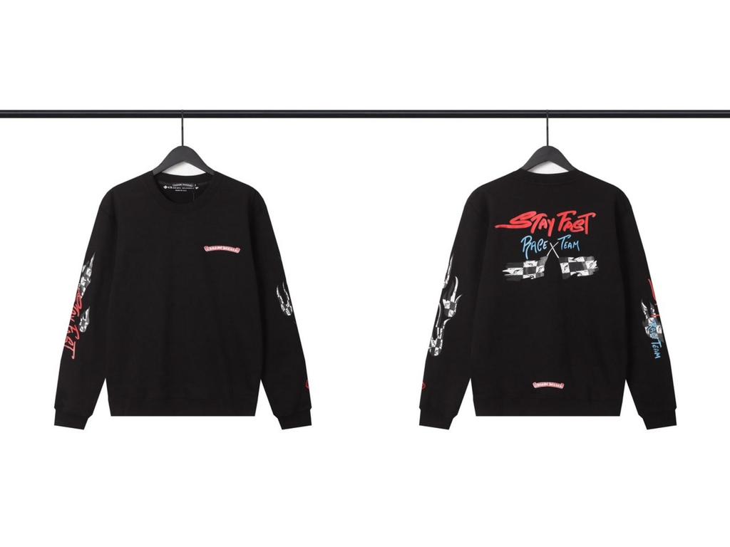 New Chrome Hearts Cross Simple Classic Unisex Round Neck Hoodie Collection