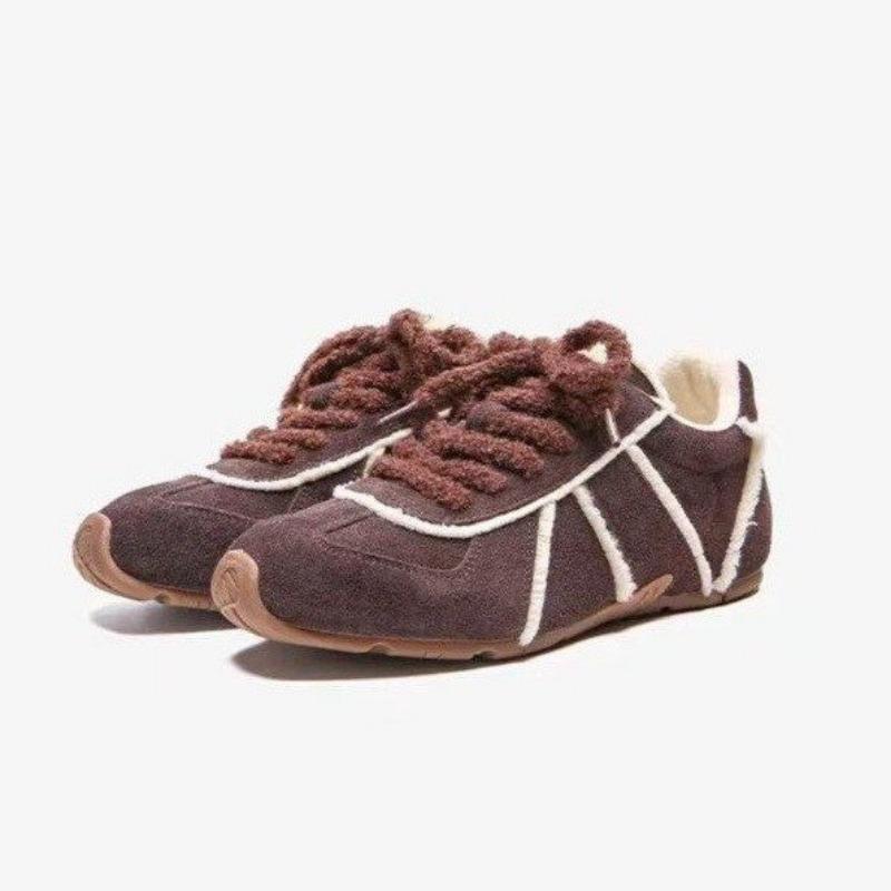 Autumn and Winter New Retro Hair Beard Edge Cotton Shoes Casual Hair Shoes Board Shoes Women