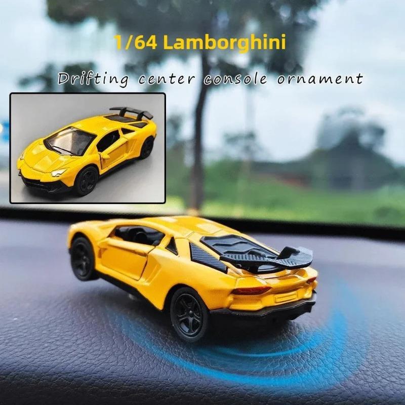 1/5Pcs Drift Car Ornament - Realistic Rotating Tail Swing Dynamic Ornament Rotate Car Model Physical in-car  Sports Car Model