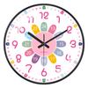 New Early Education Wall Clock For Living Room Home Bedroom Children's Room Non Ticking Silent Non Ticking Wall Hanging Clock