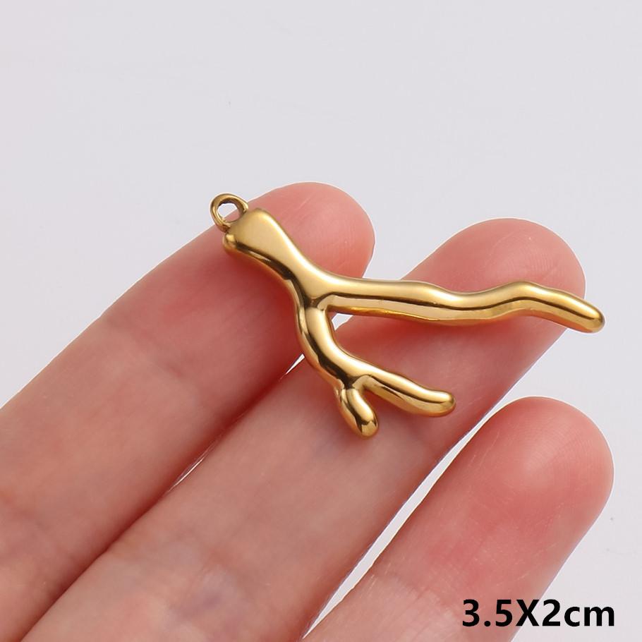 5pcs/Lot Gold Color Exquisite Sea Animal Charm Shell Tortoise Stainless Steel Pendants For Jewelry Making Supplies Beach Pendant