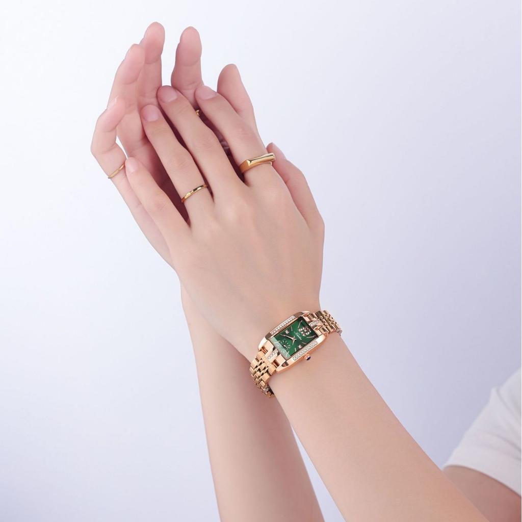 Fashion Light Luxury Diamond-Encrusted Women'S Watch High-Grade Stainless Steel Strap Fashion Waterproof Watch Women
