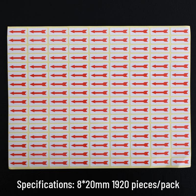 Red Arrow Defective Product Label - Rework Indicator Sticker
