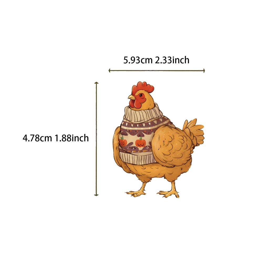 50PCS Cartoon Chicken Animal Personality Creative Sticker Desk Refrigerator Phone Skateboard Waterproof Sticker