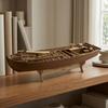 Wooden Ship Model Kit Cut Sailing DIY for Collectors, History Buffs, Home Display,